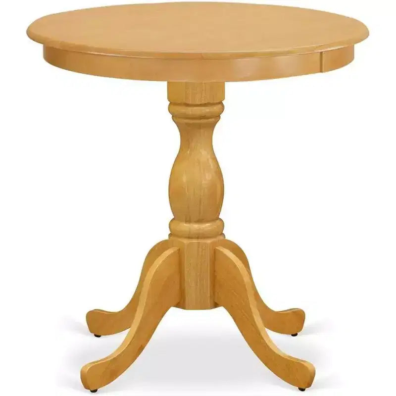 Mahogany / Oak Round Pedestal Dining Table, Seats 2 – Small