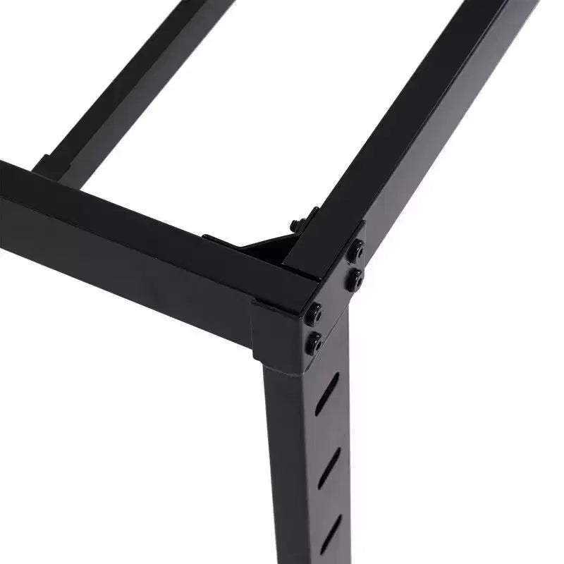 Black Metal Platform Bed Frame, Full Size, Single Sleeper