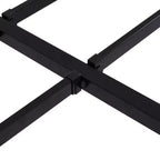 Black Metal Platform Bed Frame, Full Size, Single Sleeper