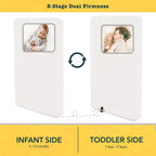 Materasso per culla e lettino reversibile, bianco, 1 bambino
