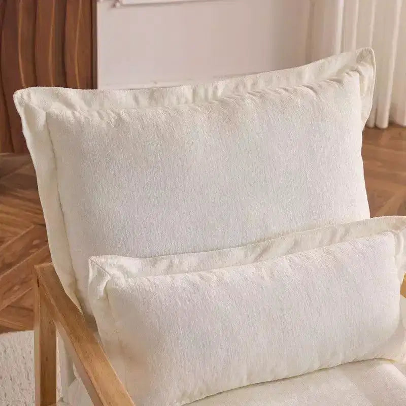 Chenille Velvet Accent Armchair with Lumbar Pillow, Single Seat – Beige / Blue / Brown / Dark Green / Gray / Mint Green / Teal / Yellow