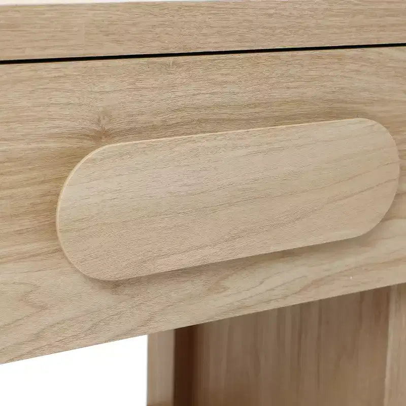 Brown Nightstand with Drawer & Open Shelf, 1-Piece