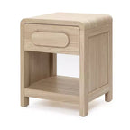 Brown Nightstand with Drawer & Open Shelf, 1-Piece