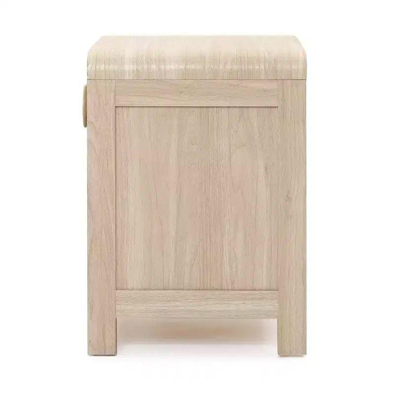 Brown Nightstand with Drawer & Open Shelf, 1-Piece