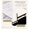 Fun little toys brand Small Coffee Table for Living Room,Modern Rock Beam Ceramic Coffee Table,Low Square Center Table Easy Assembly