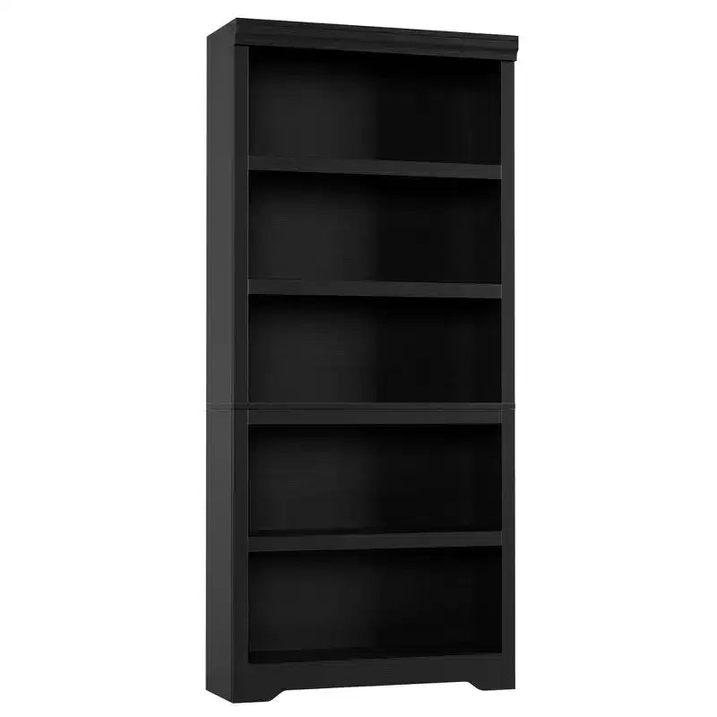 5/6-Tier Adjustable Bookshelf,Farmhouse Tall Bookcase, Freestanding Storage Organizer w/ Anti-Tip Kit for Home Office,Living Room,Study