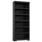 5/6-Tier Adjustable Bookshelf,Farmhouse Tall Bookcase, Freestanding Storage Organizer w/ Anti-Tip Kit for Home Office,Living Room,Study