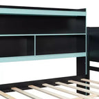 Black+Blue / Black+Red Gaming Daybed with Desk & Storage – Full/Queen, 1-Person