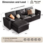 Beige / Black / Brown / Dark Gray Modular Sectional Sofa – L-Shape / U-Shape / Sleeper, Seats 4–6