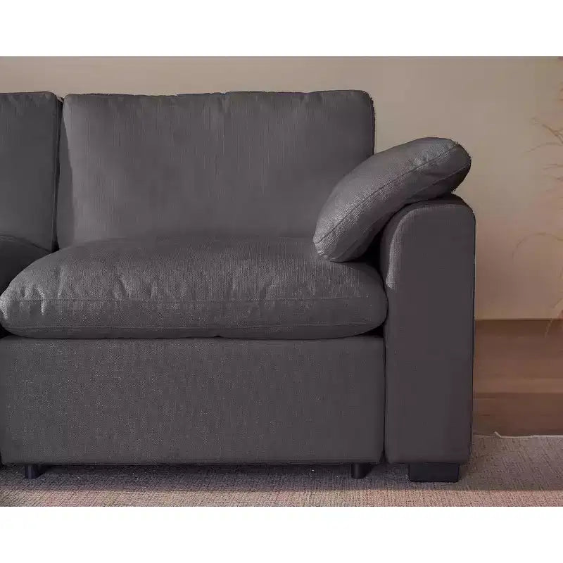 Beige / Black / Brown / Dark Gray Modular Sectional Sofa – L-Shape / U-Shape / Sleeper, Seats 4–6