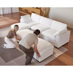 Beige / Black / Brown / Dark Gray Modular Sectional Sofa – L-Shape / U-Shape / Sleeper, Seats 4–6