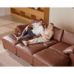 Beige / Black / Brown / Dark Gray Modular Sectional Sofa – L-Shape / U-Shape / Sleeper, Seats 4–6