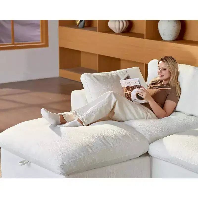 Beige / Black / Brown / Dark Gray Modular Sectional Sofa – L-Shape / U-Shape / Sleeper, Seats 4–6