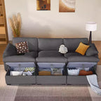 Beige / Black / Brown / Dark Gray Modular Sectional Sofa – L-Shape / U-Shape / Sleeper, Seats 4–6