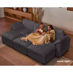 Beige / Black / Brown / Dark Gray Modular Sectional Sofa – L-Shape / U-Shape / Sleeper, Seats 4–6