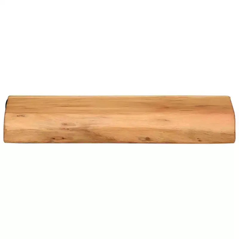 Natural Acacia Wood Wall Shelves, Set of 2 — Brown