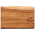 Natural Acacia Wood Wall Shelves, Set of 2 — Brown