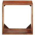 Natural Acacia Wood Wall Cube Shelf, Open Compartment, Single