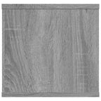 Grey Smoked Oak 2-Shelf Floating Wall Shelf