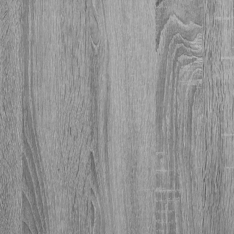 Grey Smoked Oak 2-Shelf Floating Wall Shelf