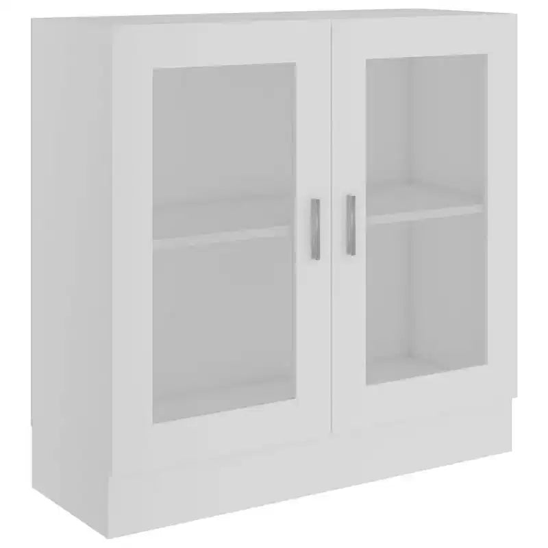 vidaXL Vitrine Cabinet White Engineered wood Medium Storage