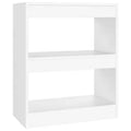 vidaXL Book Cabinet White Engineered wood Medium Book Cabinet