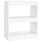 vidaXL Book Cabinet White Engineered wood Medium Book Cabinet