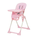 Blue / Grey / Pink Foldable High Chair for 1 Toddler, Height & Backrest Adjustable