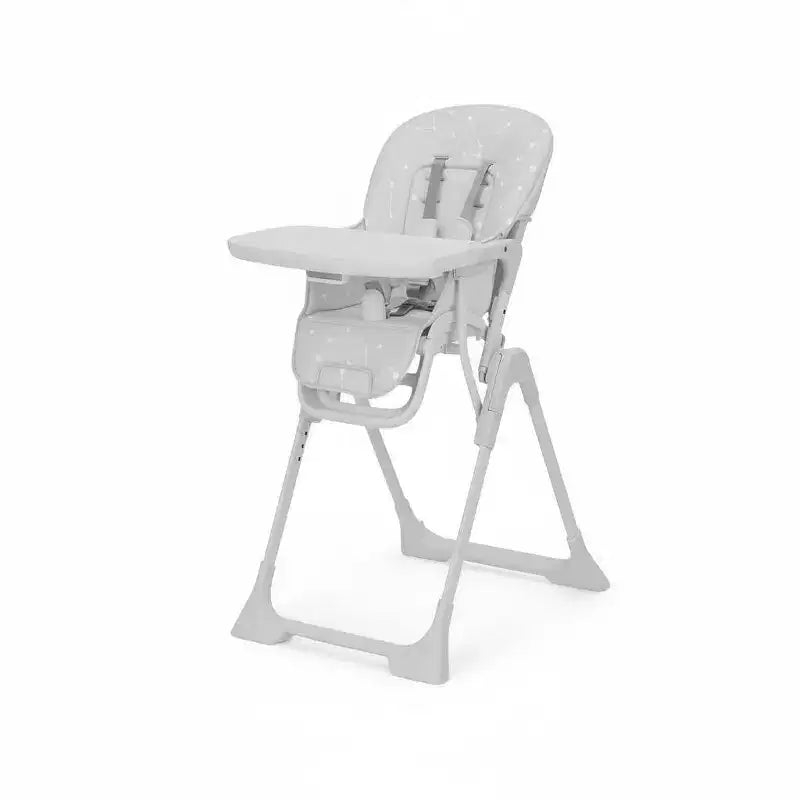 Blue / Grey / Pink Foldable High Chair for 1 Toddler, Height & Backrest Adjustable