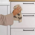 White & Maple Nutmeg 6-Drawer Kitchen Island, 1-Person