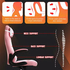 FDW PC Gaming Chair Office Chair Desk Chair with Lumbar Support Flip Up Arms Headrest