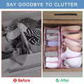 Beige Nylon Mesh 11-Grid Drawer Organizer, 2-Pack