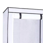 Grey Collapsible Portable Wardrobe Closet, Zippered, 1-Person