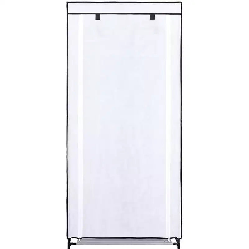 Grey Collapsible Portable Wardrobe Closet, Zippered, 1-Person